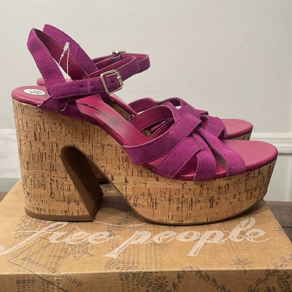 FREE PEOPLE Lisbon Mary Jane Platform  Sandals - Picture 3 of 15